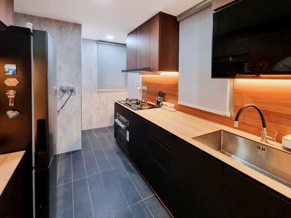 Scandinavian Kitchen with Kitchen Window and Kitchen Accessories