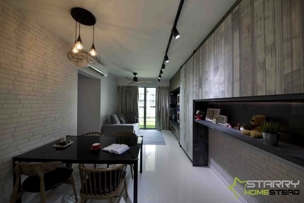 Scandinavian Dining Room with Dining Table and Dining Chairs