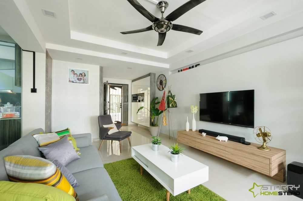 Modern Living Room with TV Console and Sofa