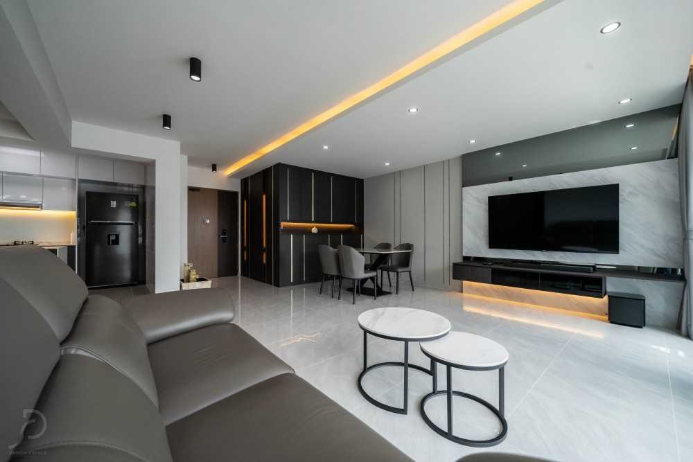 Modern Living Room with Sofa and Coffee Table