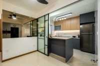 Contemporary New 4-Room HDB by Dots 'N' Tots Interior Pte Ltd