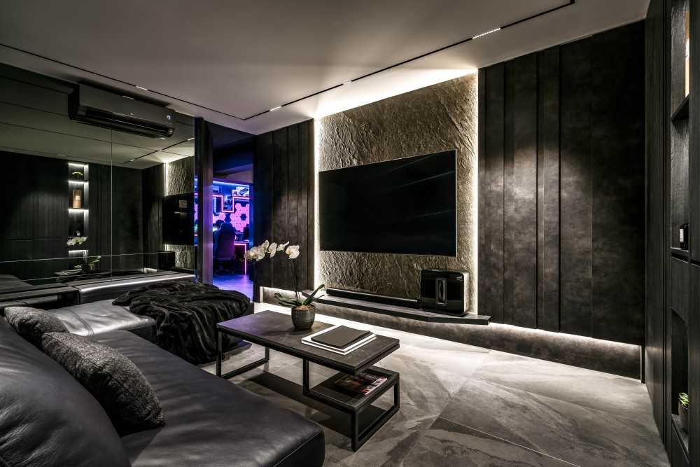 Contemporary Living Room with Sofa and Coffee Table