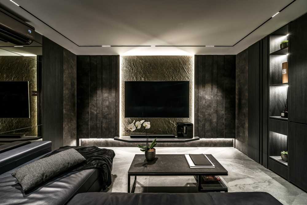 Contemporary Living Room with Sofa and Coffee Table