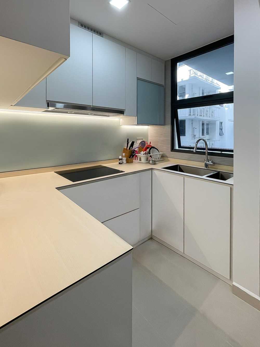 Scandinavian Kitchen with Kitchen Window and Kitchen Accessories