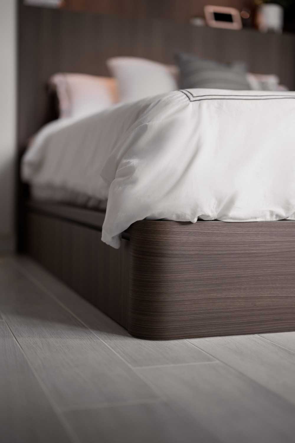 Modern Bedroom with Wardrobe and Built-in Bed