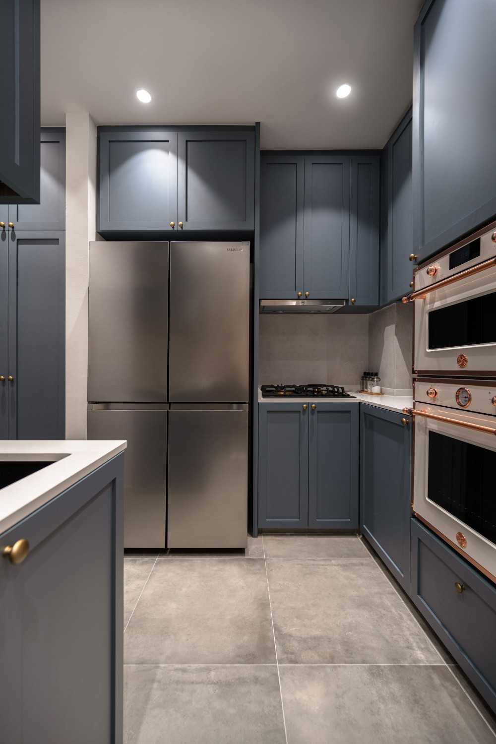 Modern Kitchen with Countertop and Kitchen Accessories