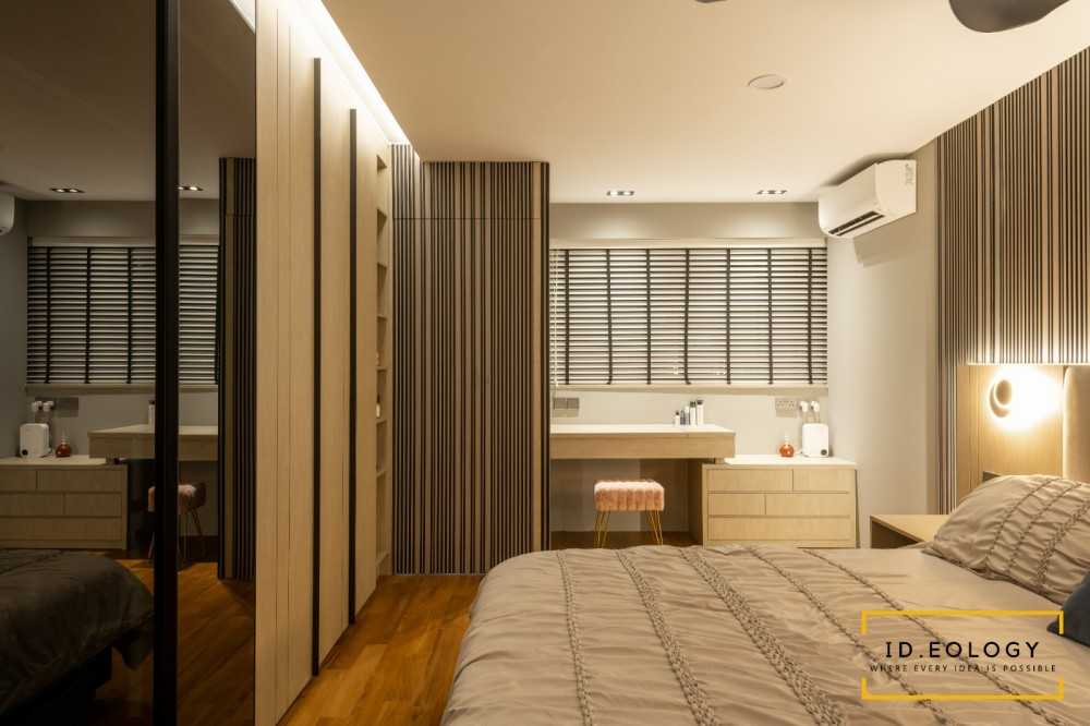 Contemporary Bedroom with Wardrobe and Sliding Wardrobe