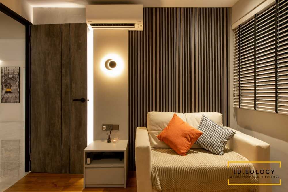 Contemporary Study with Sofa and Lighting