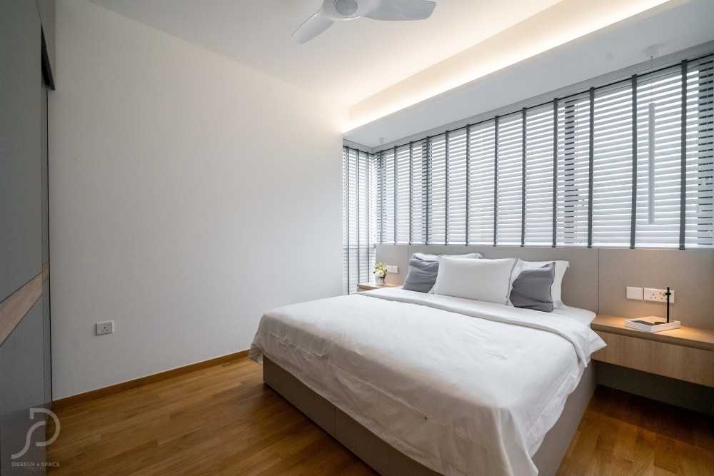 Modern Bedroom with Cove Lighting and Wardrobe