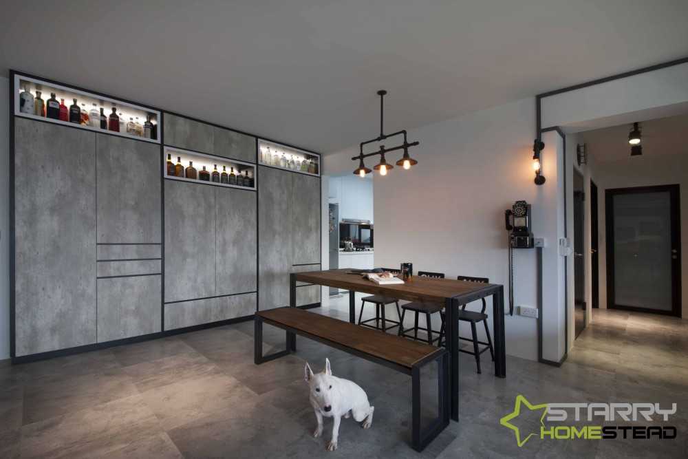 Eclectic Dining Room with Dining Table and Dining Chairs