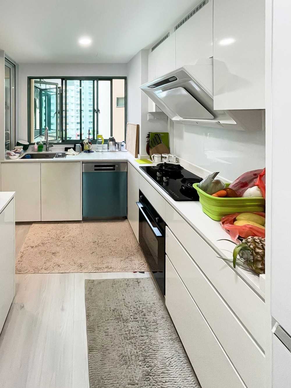 Scandinavian Kitchen with Kitchen Window and Kitchen Accessories