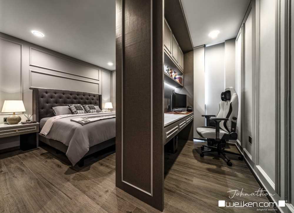 Modern Bedroom with Queen Bed and Bed