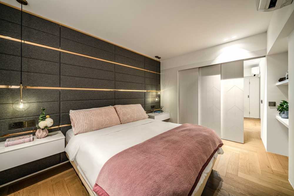 Modern Bedroom with Wardrobe and Sliding Wardrobe