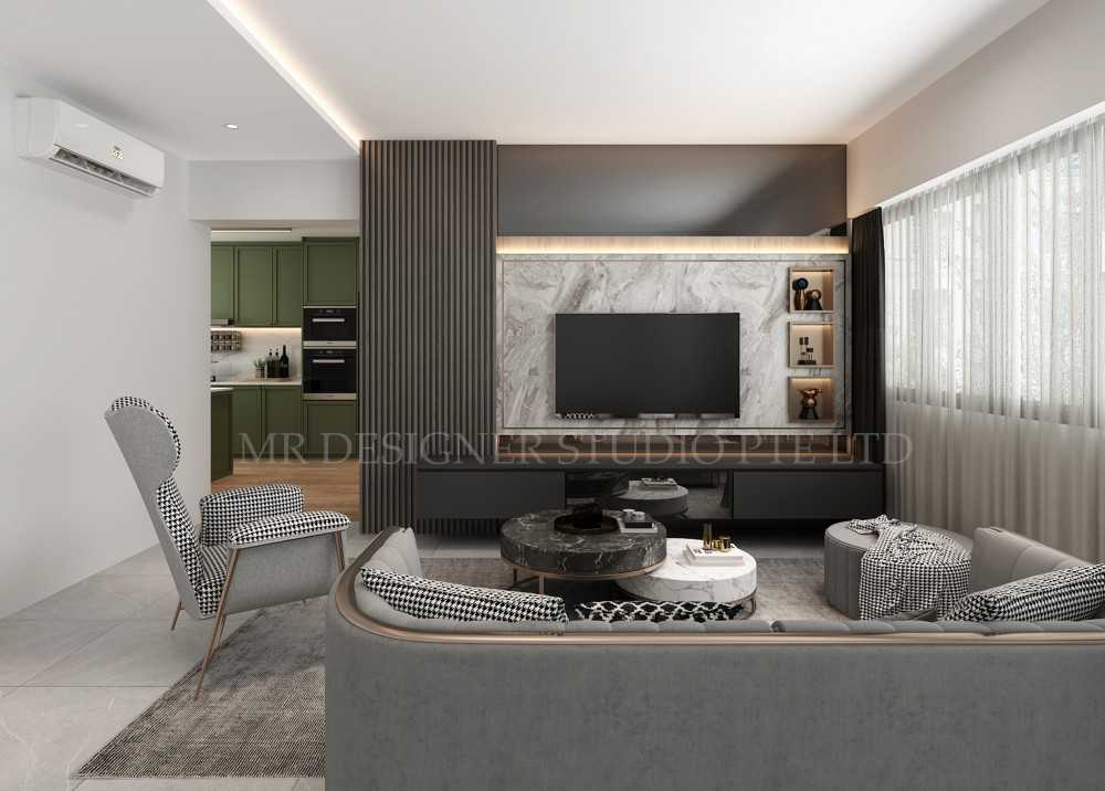 Eclectic Living Room with Countertop and Vinyl Flooring