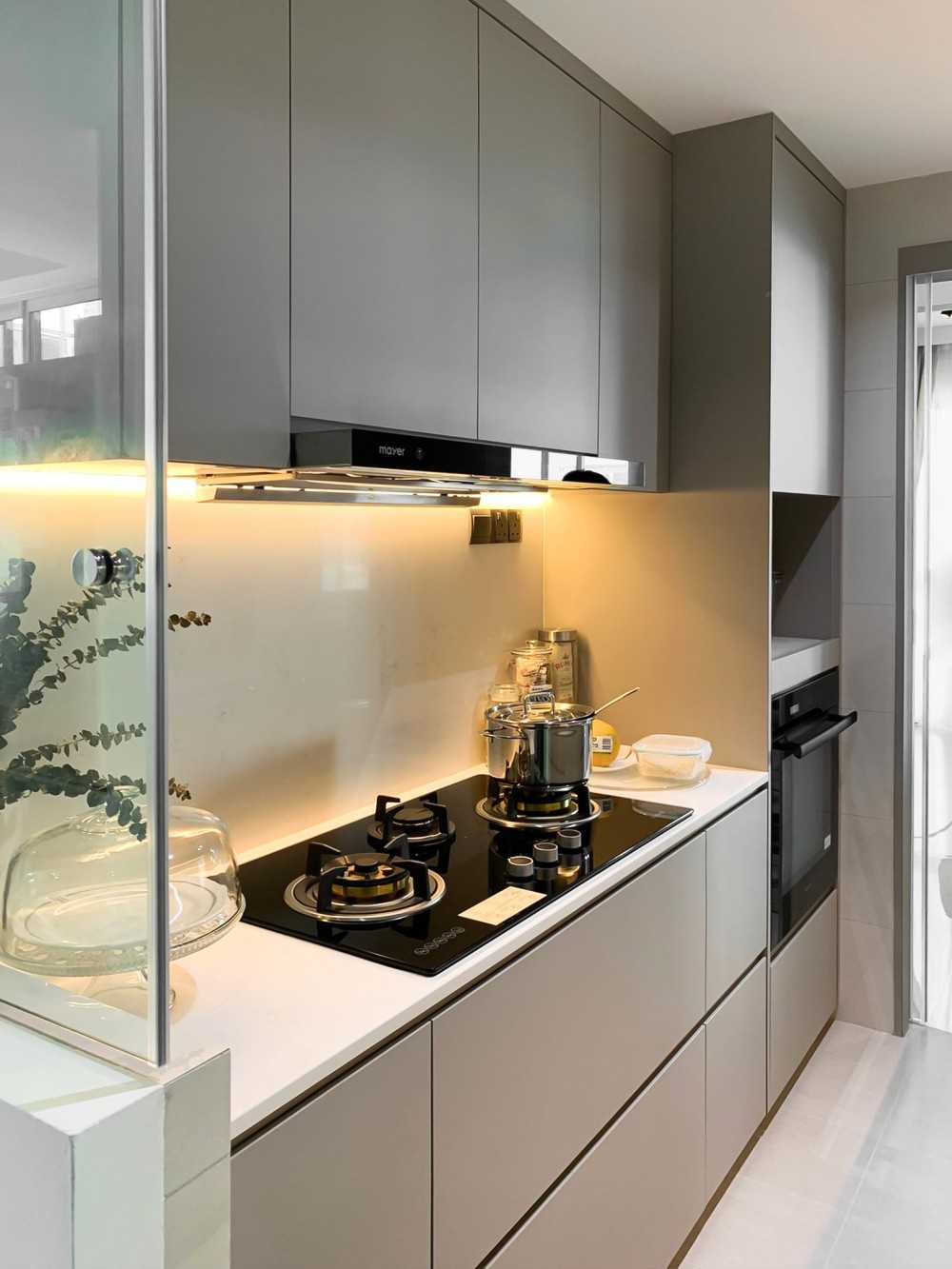 Scandinavian Kitchen with Kitchen Window and Kitchen Accessories