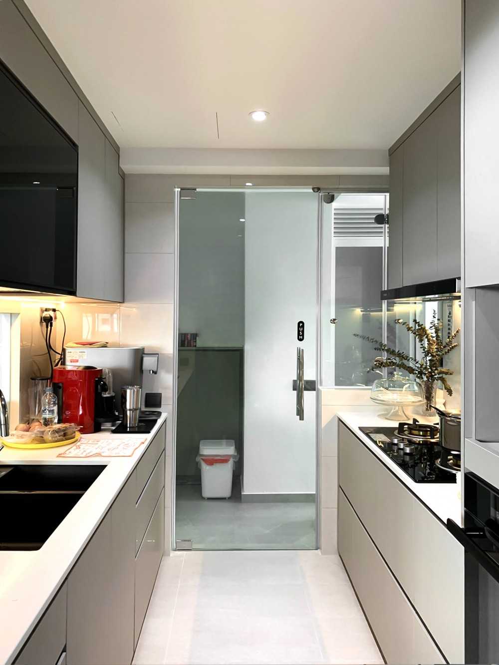 Scandinavian Kitchen with Kitchen Window and Kitchen Accessories