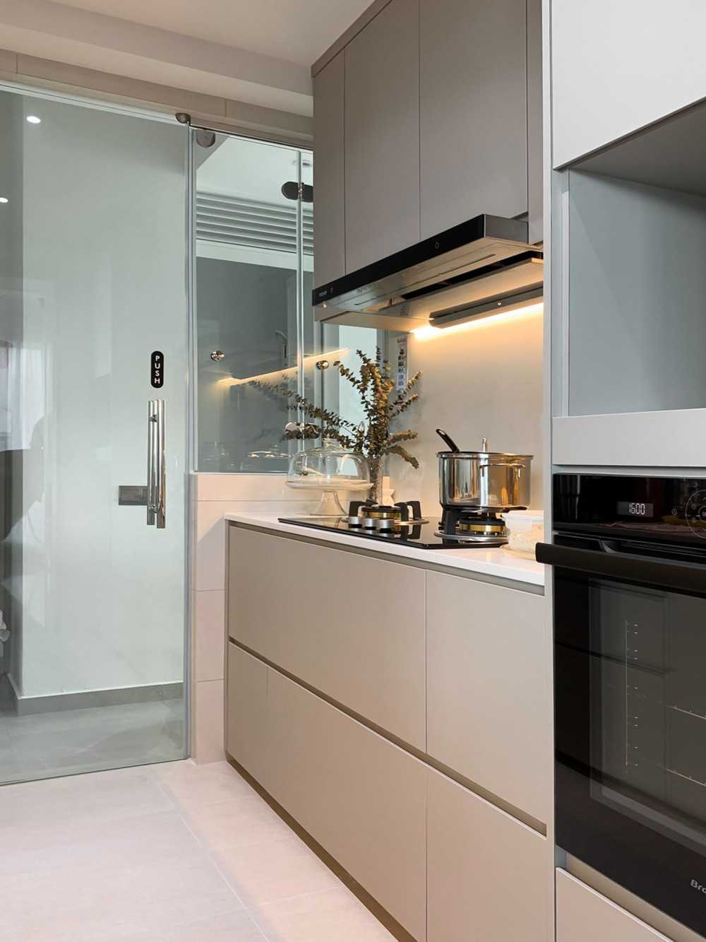 Scandinavian Kitchen with Kitchen Window and Kitchen Accessories