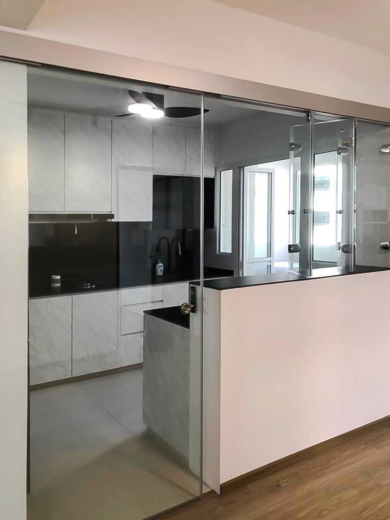 Scandinavian Kitchen with Kitchen Window and Kitchen Accessories