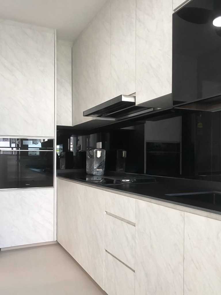 Scandinavian Kitchen with Kitchen Window and Kitchen Accessories