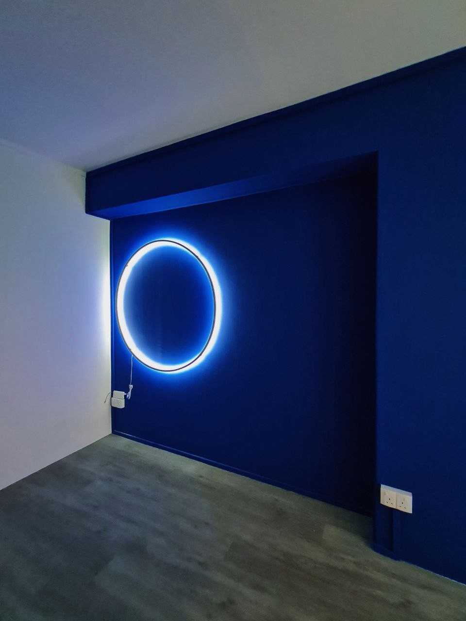 Modern Bedroom with Lighting and LED Strip