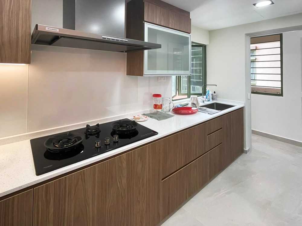 Scandinavian Kitchen with Kitchen Window and Kitchen Accessories