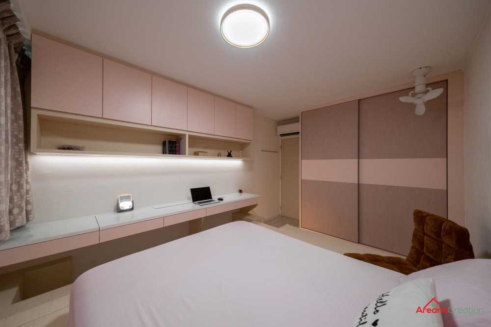 Contemporary Bedroom with Wardrobe and Built-in Bed