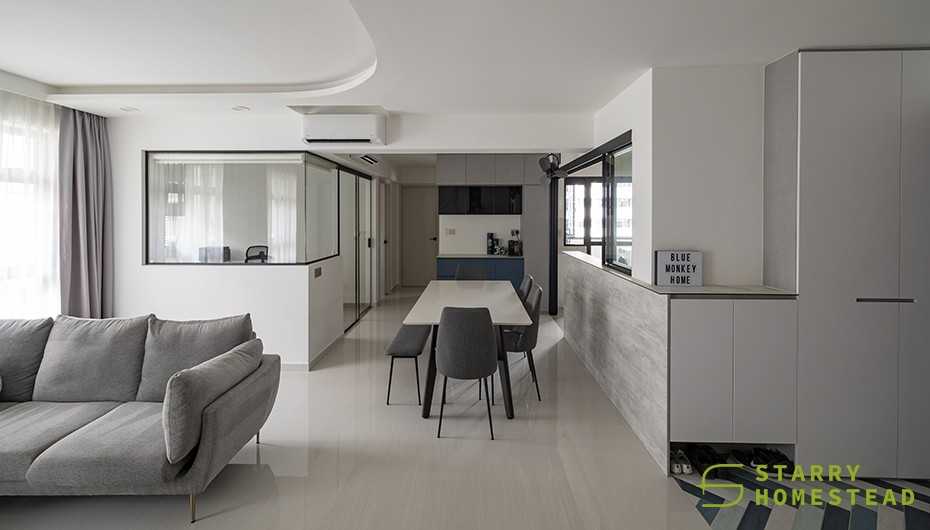 Modern Dining Room with Dining Table and Dining Chairs