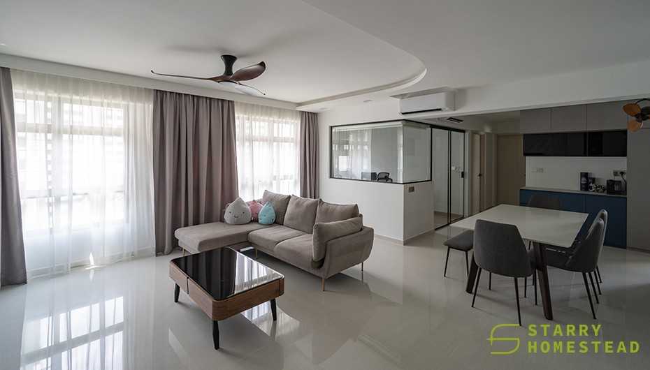 Modern Dining Room with Dining Table and Dining Chairs
