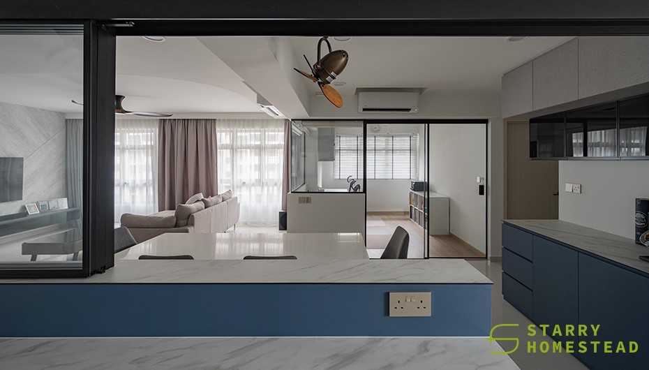 Modern Kitchen with Kitchen Island and Open Kitchen