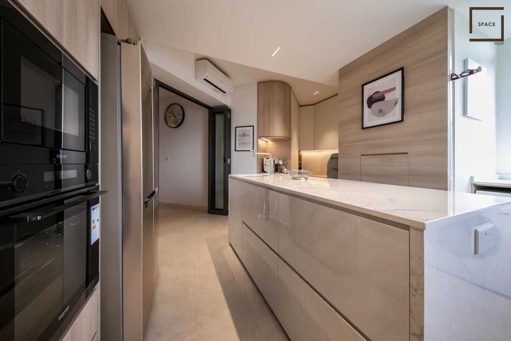 Modern Kitchen with Kitchen Window and Kitchen Island