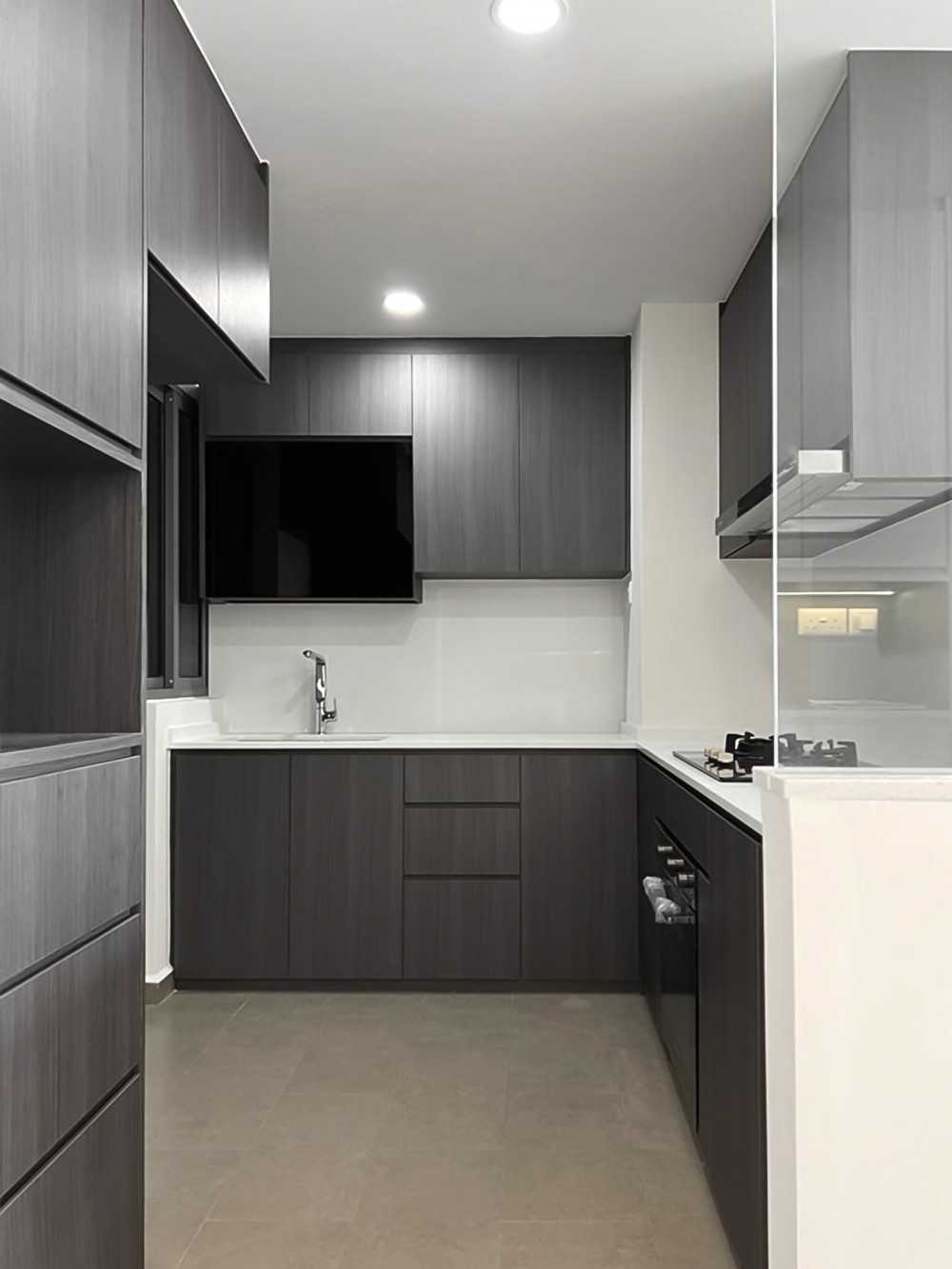 Scandinavian Kitchen with Kitchen Window and Kitchen Accessories