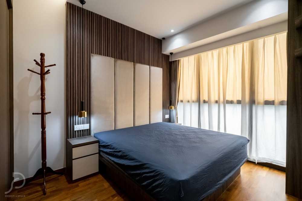 Contemporary Bedroom with Wardrobe and Built-in Bed