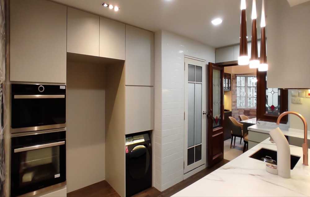 Scandinavian Kitchen with Kitchen Window and Kitchen Accessories