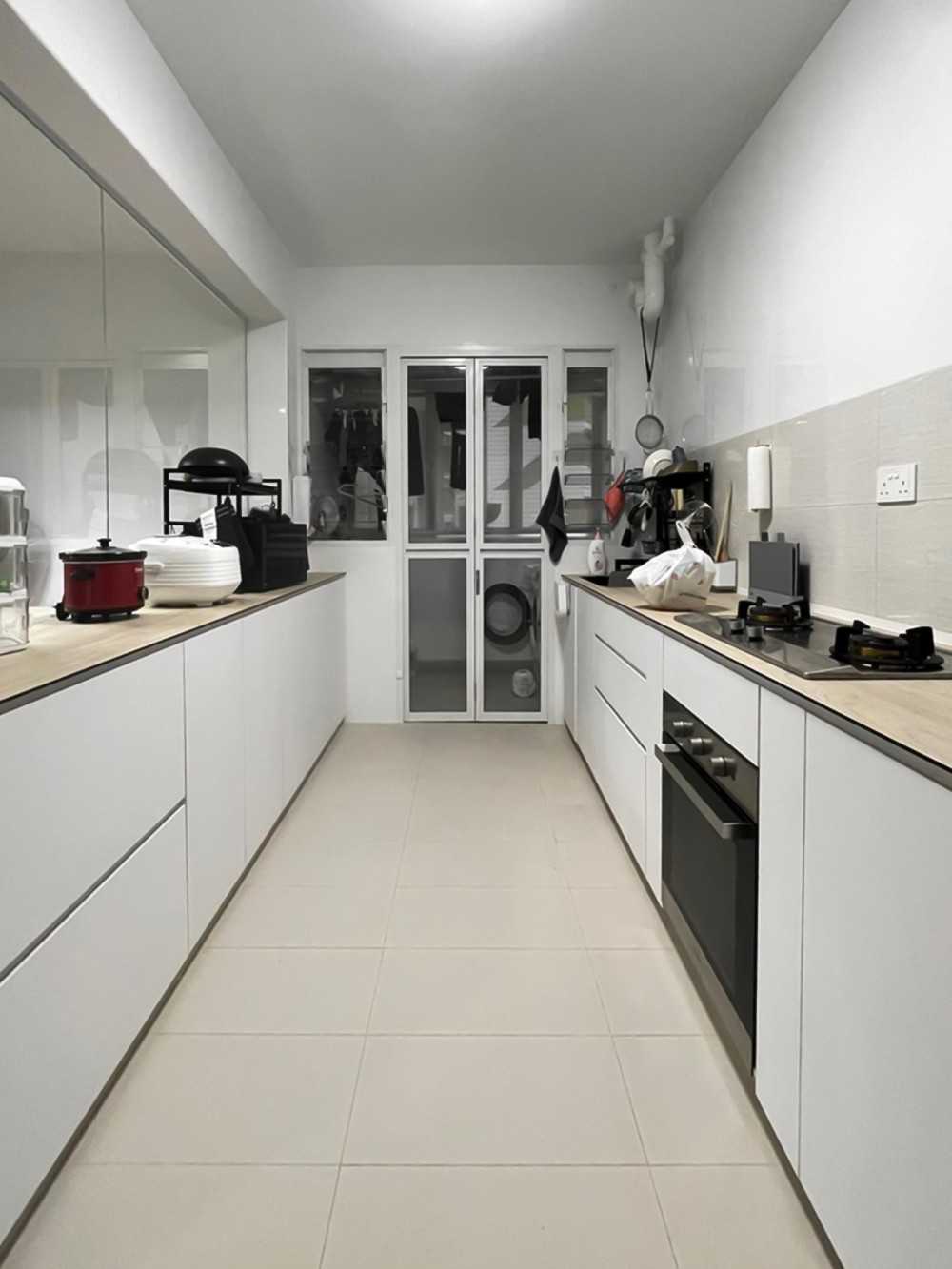 Scandinavian Kitchen with Kitchen Window and Kitchen Accessories