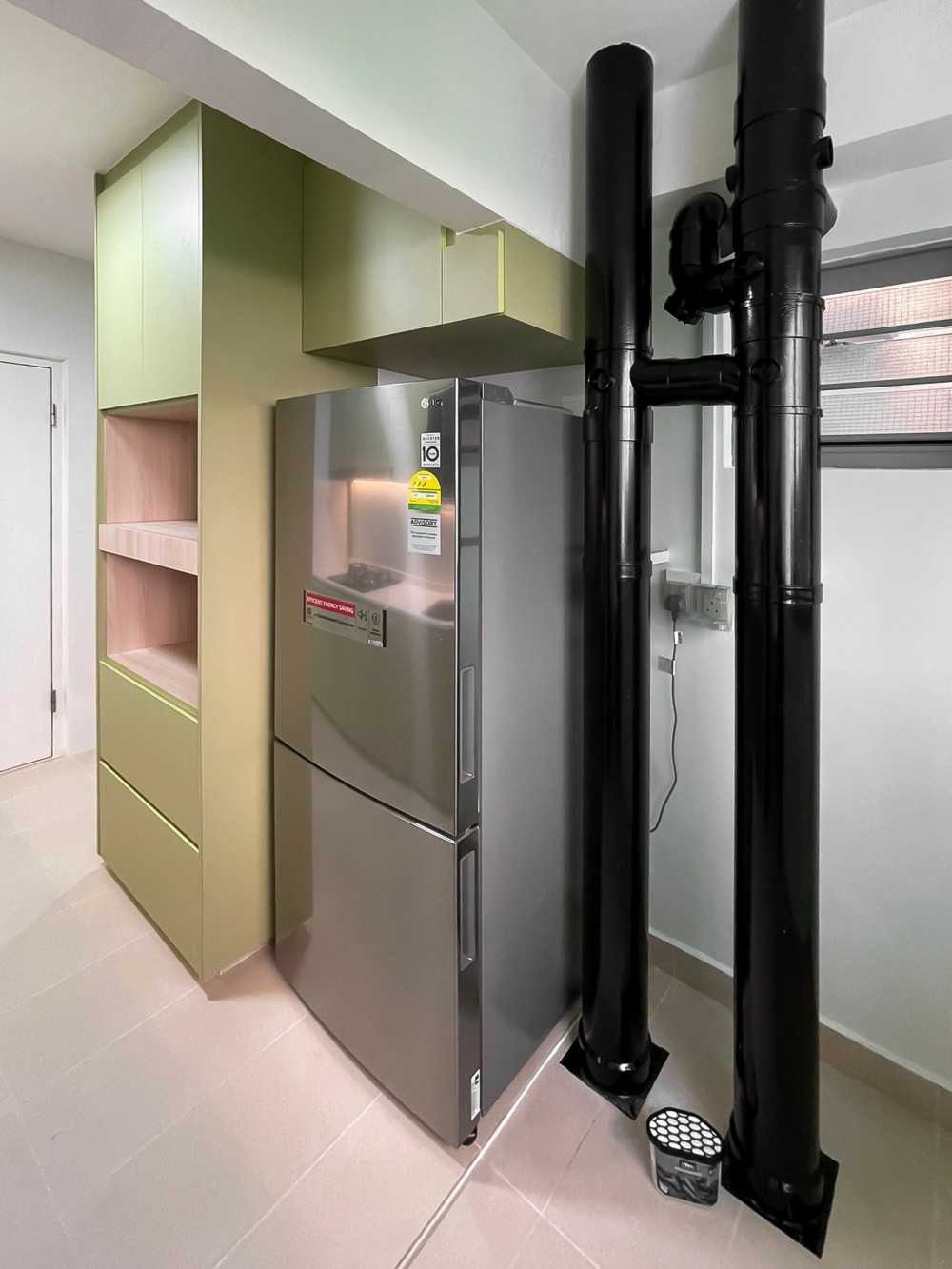 Scandinavian Kitchen with Kitchen Window and Kitchen Accessories