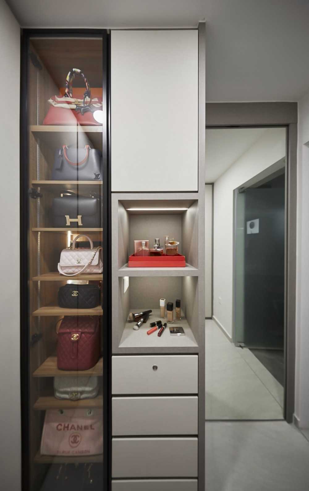 Modern Bedroom with Wardrobe and Bedroom Dresser