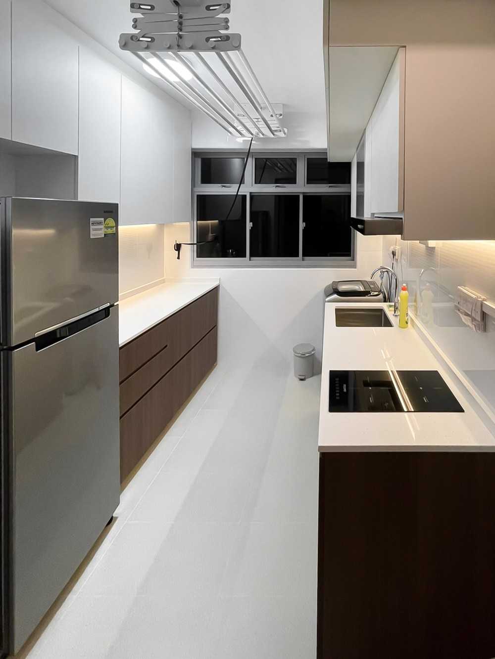 Scandinavian Kitchen with Kitchen Window and Kitchen Accessories