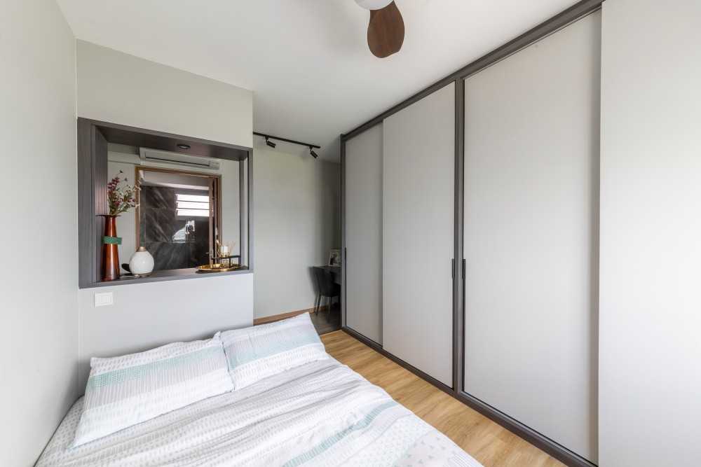 Modern Bedroom with Wardrobe and Sliding Wardrobe