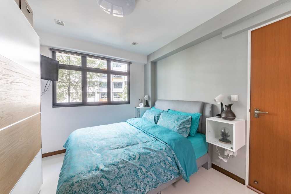 Minimalist Bedroom with Wardrobe and Cupboard
