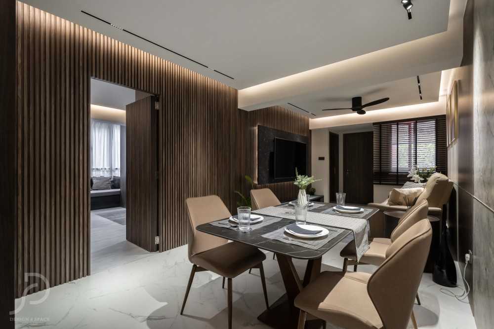 Modern Living Room with TV Console and Sofa