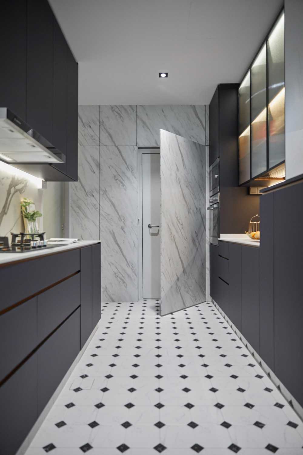Modern Kitchen with Kitchen Accessories and Kitchen Tap