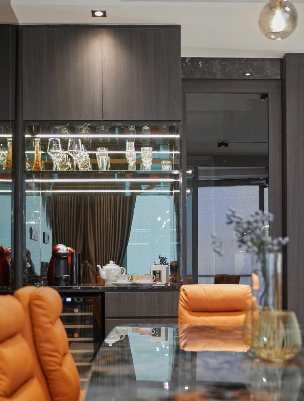 Modern Dining Room with Sideboard and Storage Cabinets