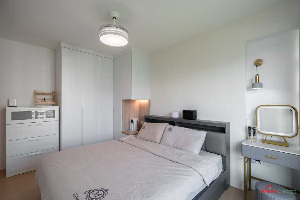 Contemporary Bedroom with Wardrobe and Closet