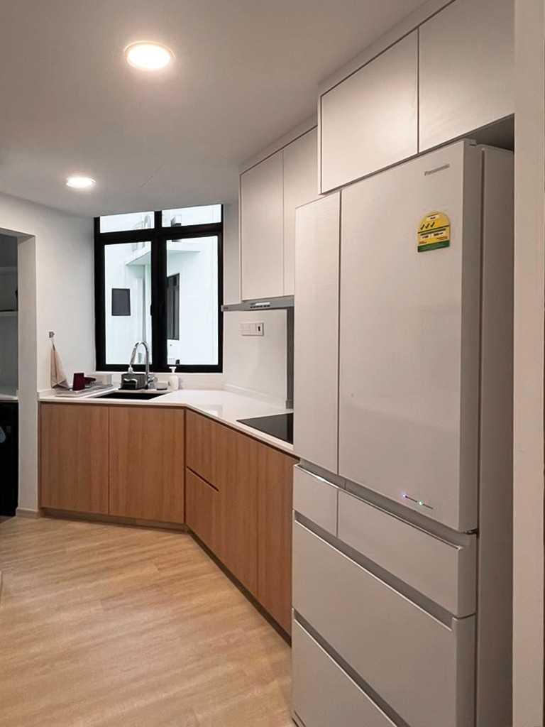 Scandinavian Kitchen with Kitchen Window and Kitchen Accessories