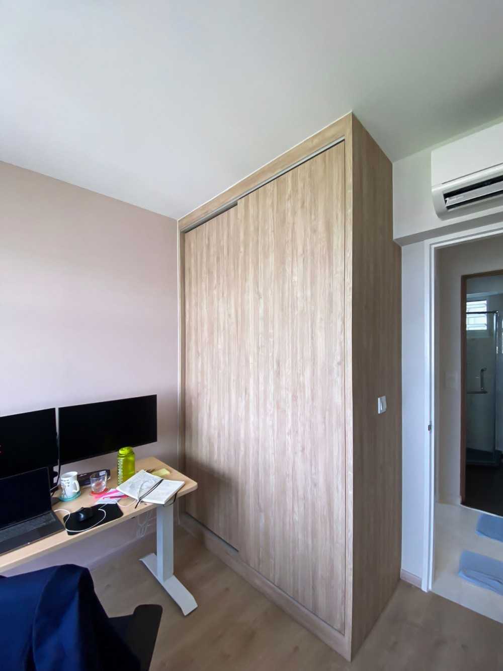 Scandinavian Bedroom with Wardrobe and Sliding Wardrobe