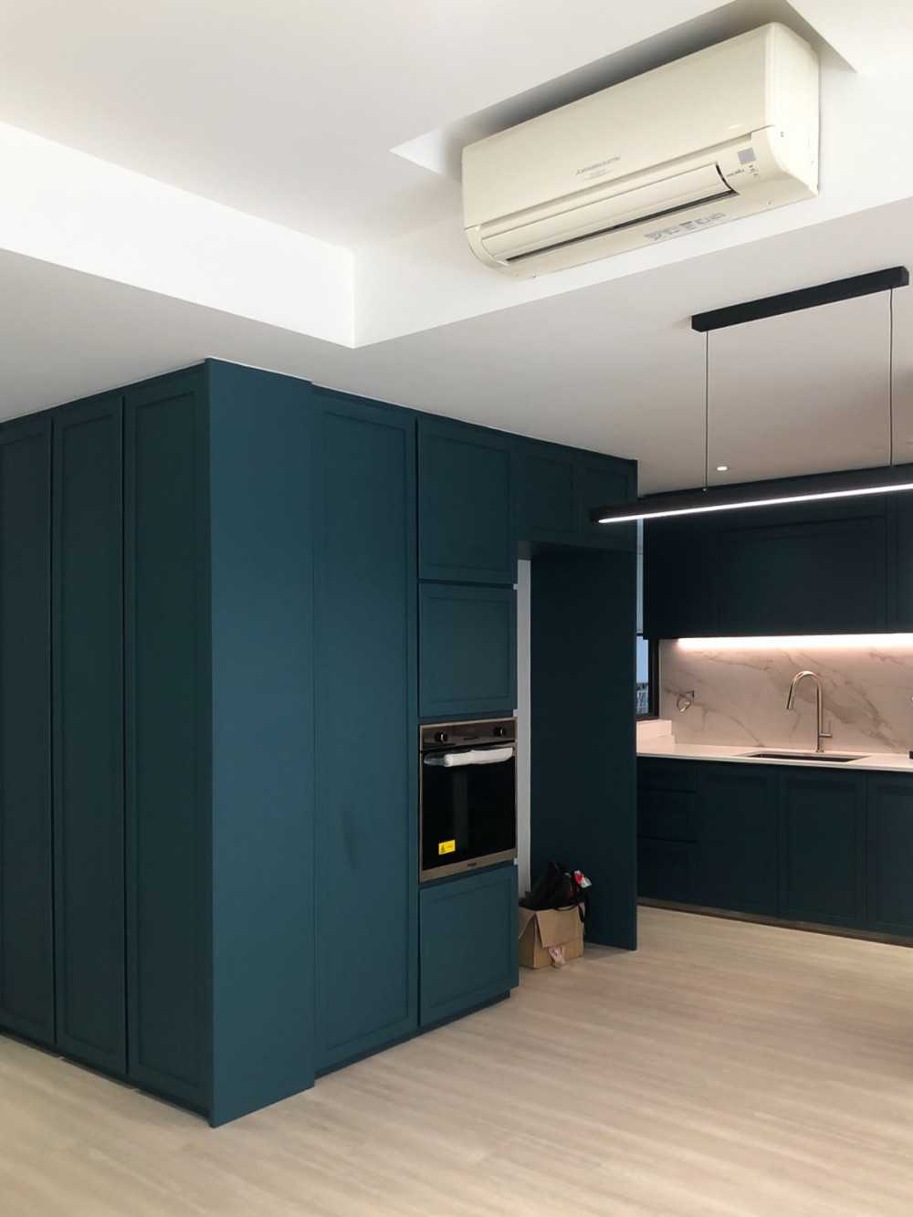 Scandinavian Kitchen with Sideboard and Kitchen Accessories