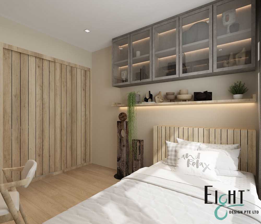 Vintage Bedroom with Platform Bed and Marble Floor