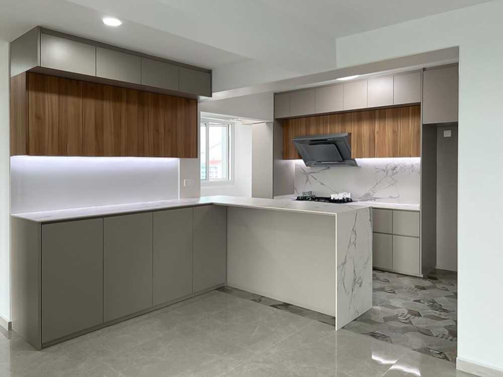 Scandinavian Kitchen with Kitchen Window and Kitchen Accessories