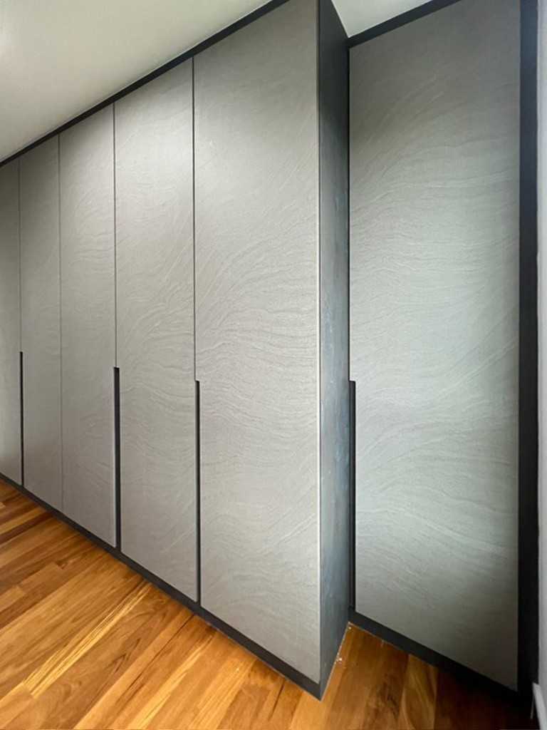 Scandinavian Bedroom with Wardrobe and Storage Cabinets