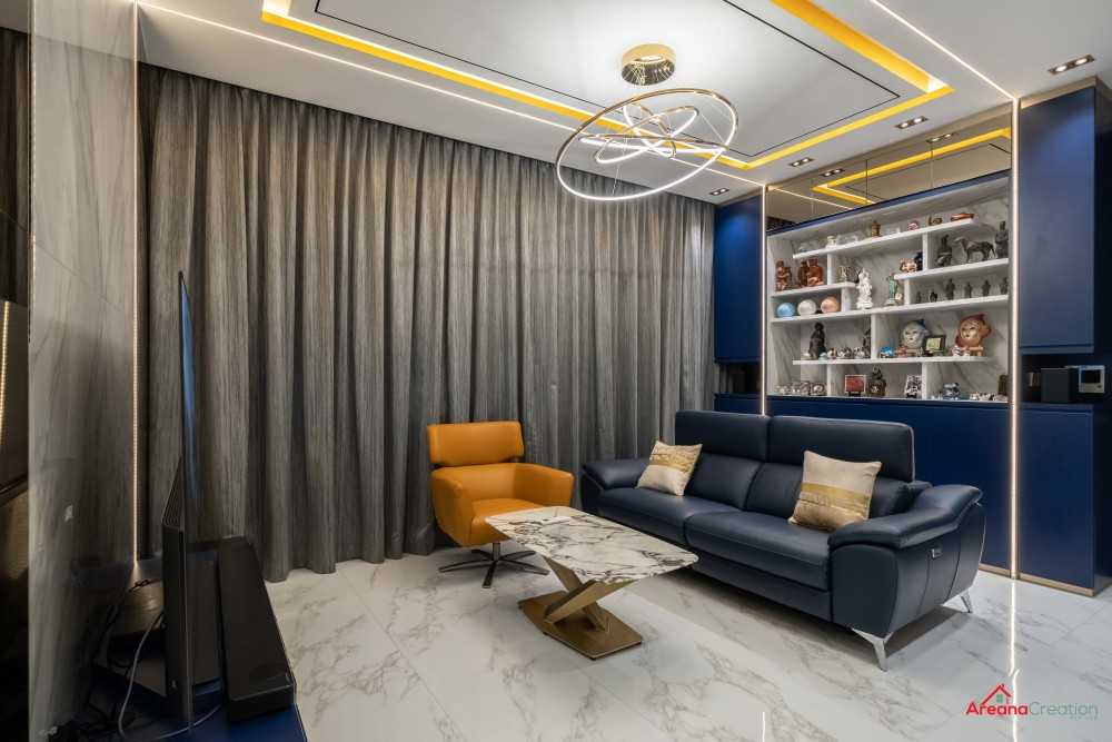 Modern Living Room with Sofa and Coffee Table